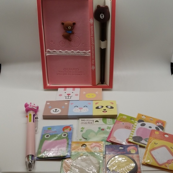 Other - Kawaii mixed animal designs stationary gift set.